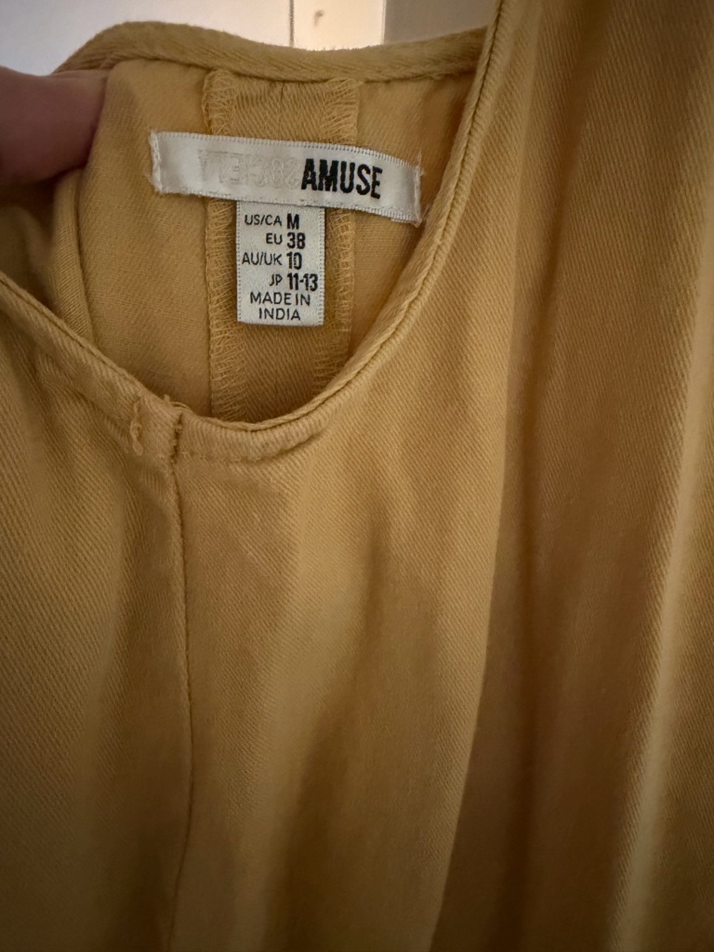 Yellow Button-Front Overalls - Picture 7 of 9